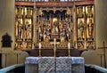 Wooden altar in the Church of the Holy Spirit (PÃÂ¼havaimu) Royalty Free Stock Photo
